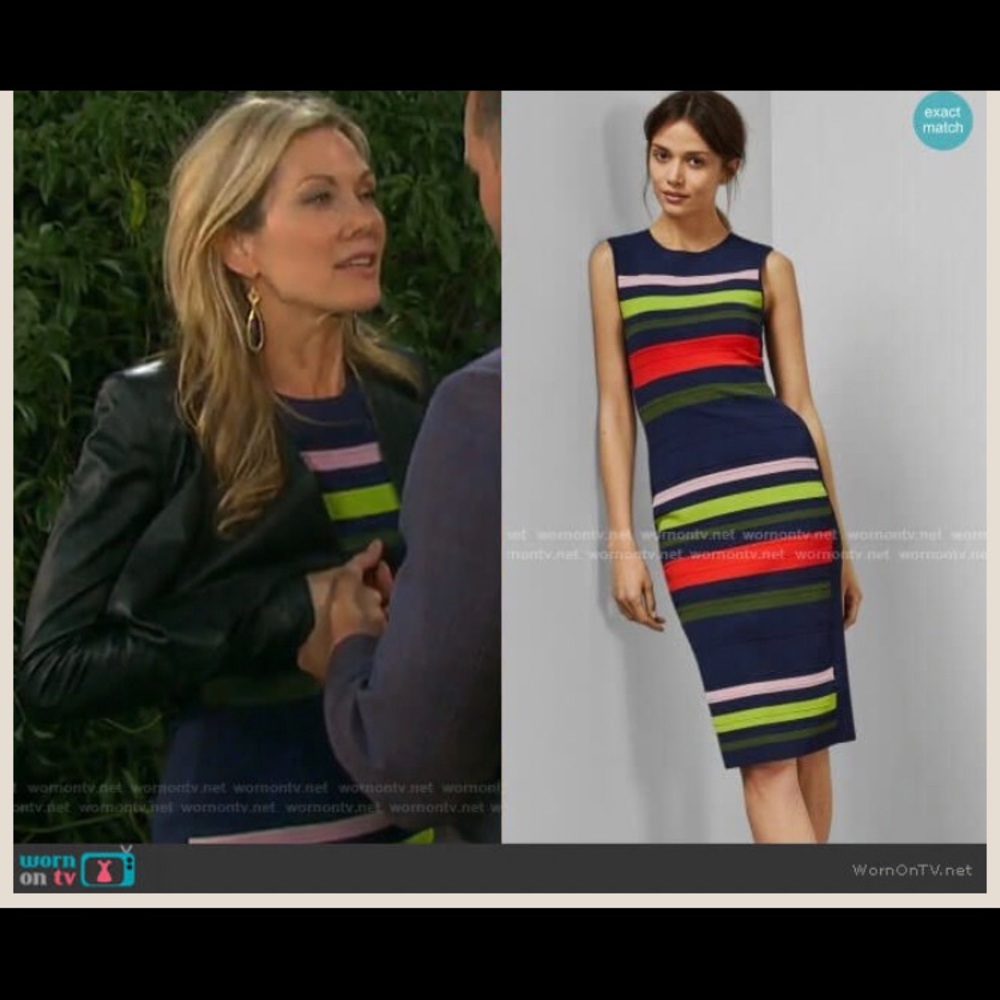 ISO Ted Baker Ysina Striped Dress